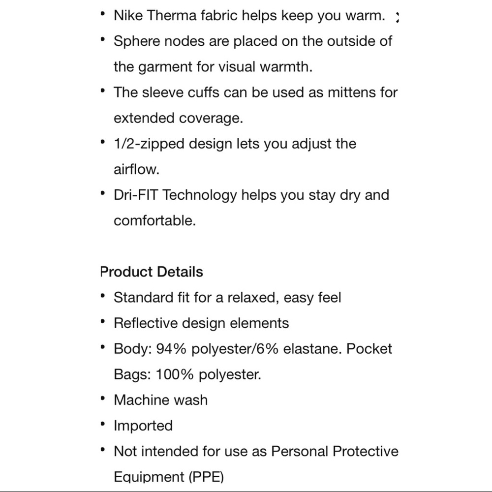 NIKE Black Sphere Thermal Pullover - Picture 13 of 13